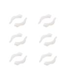 NORHOR 6 Pairs Anti-Slip Ear Hook Grip Glasses Accessories Ear Hook Eyeglass Temple Tip for Sunglasses and Glasses (White) - Buy Online on GoSupps.com