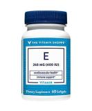 Vitamin Shoppe Vitamin E 400IU Softgels - Cardiovascular & Immune Support - 60 Count - Buy Online on GoSupps.com
