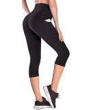 Ewedoos High Waist Capri Leggings with Pockets for Women - X-Large Black Yoga Workout Pants - Buy Online on GoSupps.com