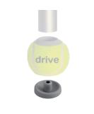 Drive Tennis Ball Glide Replacement Pads - Heavy Duty Gray - 2 Pairs - Buy Online on GoSupps.com