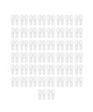 Lyrlody 50 Pairs Disposable House Shoes - Comfortable Unisex Slippers for Home Spa Hotel & Parties - 3mm Fleece White Board - Buy Online on GoSupps.com