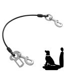 Buy Mi Metty Strap Off Dog Car Leash - Bite-Resistant Steel Wire 32 Inch/80 cm for All Dogs - Durable & Secure Black - Buy Online on GoSupps.com