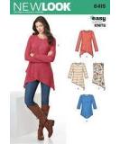 New Look Patterns 6415: Misses' Knit Tunics in Sizes XS-XL - Buy Online on GoSupps.com