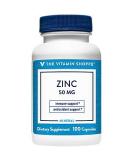 Zinc 50mg Supports Healthy Immune Function Eye Health Highly Absorbable Antioxidant Supplement Daily Serving Gluten Dairy Free (100 Capsules) by The Vitamin Shoppe 100 Count (Pack of 1) - Buy Online on GoSupps.com