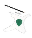 Asiaark ClearShaper - Beard Shaping Tool - 100% Clear - Men's Ultimate Hair Lineup Guide Template (Green) - Buy Online on GoSupps.com