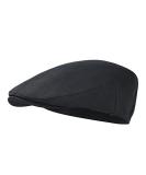 STARANCE Men's Cotton Flat Cap Ivy Gatsby Hat Black 7 3/4 - Buy Online on GoSupps.com