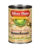 Silver Floss Barrel Cured Sauerkraut 14.4oz Can - Pack of 6 (Bavarian Flavor) - Buy Online on GoSupps.com