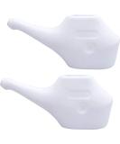 Economy Light-Weight Durable Neti Pot Set of 2 - Natural Treatment for Sinus - Travel Friendly & Eco-Friendly - Dishwasher Safe - White - Buy Online on GoSupps.com