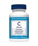 The Vitamin Shoppe Vitamin C 500MG Antioxidant That Supports Immune and Cardiovascular Health (100 Capsules) - Buy Online on GoSupps.com