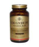 Solgar Cod Liver Oil Capsules - 250 Softgels with Vitamins A & D for Immune Support - Buy Online on GoSupps.com