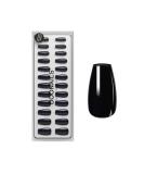 Doonails Soft Gel Press On Nails 30 Set Dark Dream Coffin Shape Salon Quality Full Cover Black Fake Nails Comfortable Fit & Medium Length - Buy Online on GoSupps.com