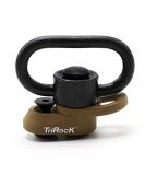 Trirock 1.25 Swivel Loop QD Combo Tan/FDE Sling Mount Base | Keymod Rail Adapter with Snap Clip Hook Hole | International Shipping Available - Buy Online on GoSupps.com