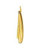 Manual Razor with Folding Handle - Barber Shaving Tool & Hair Clipper - Golden Finish (No Shaving Disc) - Buy Online on GoSupps.com