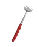 Extendable Stainless Steel Back Scratcher - 20 to 68 cm Black & Red - Perfect Gift for Men & Women - Buy Online on GoSupps.com