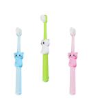 Healifty 3pcs Cartoon Cat Kids Toothbrushes - Soft Bristles for Toddlers and Children - Buy Online on GoSupps.com
