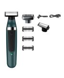 Men's 2-in-1 Electric Shaver & Beard Trimmer | Professional Rechargeable Wet & Dry Razor | Body Shaving | Includes Extra Head - Buy Online on GoSupps.com