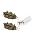 Extra Carp Method Feeder with Connector 50g - 10 Pcs Brown Feed Baskets for International Shipping - Buy Online on GoSupps.com