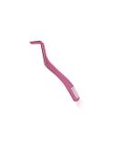 Eyelash Applicator Tool - 2 in 1 Double Ended Lash Tweezers with Comb, Curved Nipper - Pink - Buy Online on GoSupps.com