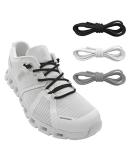 NDTEZUGT 3 Pairs Elastic Shoe Laces - Replacement Laces for On Cloud Stretch Shoes - Black, White, Gray - Buy Online on GoSupps.com