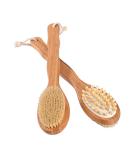 Attaga Back Brush with Massage Function - Ergonomic Long Wooden Bathing Brush for Dry Skin & Exfoliation - Buy Online on GoSupps.com