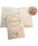 Pundus Premium Beige Mutterpass Cover - Stylish Organizer for Pregnancy Documents & Ultrasound Photos | Perfect Gift for Moms-to-Be - Buy Online on GoSupps.com