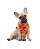 Funfox Dog Harness for Small & Medium Dogs - No Pull Adjustable Breathable Safety Harness in Orange - Buy Online on GoSupps.com