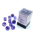 Chessex Nebula 12mm d6 Nocturnal/Blue Luminary Dice Block - 36 Dice - Buy Online on GoSupps.com
