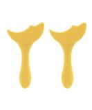 SHANPIN Winged Eyeline Silicone Tool - Easy Eyeline Applicator & Mascara Brush for Beginners (2pcs Yellow) | Buy Now for International Shipping - Buy Online on GoSupps.com