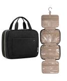 BAGSMART Toiletry Bag Travel Bag with Hanging Hook, Water-resistant Makeup Cosmetic Bag Travel Organizer for Accessories, Shampoo, Full Sized Container, Toiletries Black Large - Buy Online on GoSupps.com