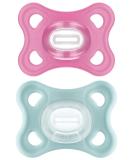MAM Comfort Pacifiers Set - Best Pacifier for Breastfed Babies 3-12 Months - Silicone Pacifier for Girls - 2 Count Pack - Buy Online on GoSupps.com