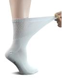 Yomandamor Women's 5 Pairs Non-Binding Cotton Crew Diabetic/Dress Socks with Seamless Toe and Cushion Sole 9-11 5 Pairs White - Buy Online on GoSupps.com