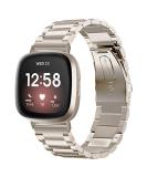 Band Compatible with Fitbit Sense Bands and Fitbit Versa 3 Bands  Solid Stainless Steel Wrist Watch Band Metal Replacement Straps Accessories for Women Men (Gold/Bronze) - Buy Online on GoSupps.com