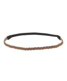 Light Brown Suede Braided Hairband for Women - Vintage Boho Velvet Headband - One Size Thin Wedding Accessory - Buy Online on GoSupps.com