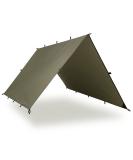 AquaQuest Defender Tarp - 100% Waterproof Heavy Duty Nylon Shelter 10x10 ft Olive Drab - Buy Online on GoSupps.com