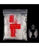 600 PCS 12 Sizes False Toenails | Full Cover Acrylic Toenails for Nail Salons & DIY Nail Art - Transparent - Buy Online on GoSupps.com