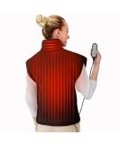 Comfier Large Heating Pad for Neck and Shoulder - Father's Day Gifts - Back Pain Relief - 6 Heating Levels - Full Body Heating Pad - 10 Timing Settings - Black - Buy Online on GoSupps.com