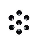 Sankalp Creation Small Round Black Velvet Bindi with Silver Stone - Unique Indian Origin Accessory for International Delivery - Buy Online on GoSupps.com