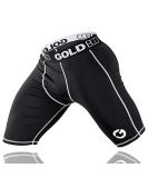 Gold BJJ Jiu Jitsu Compression Shorts - Black Medium | Base Layer for Gi & No-Gi Grappling | Martial Arts - Buy Online on GoSupps.com