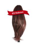 Buy 30cm Remy Hair Ponytail Extensions - Smooth Braid Hairpiece (100g 33# Red-Brown) | International Shipping - Buy Online on GoSupps.com