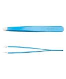 Nipple Solingen Tweezers - Stainless Steel Rustproof 9.5 cm Blue | Precision Eyebrow Plucking | Made in Germany - Buy Online on GoSupps.com