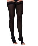 Buy SIGVARIS Women’s Soft Opaque 840 Open Toe Thigh-Highs 15-20mmHg - Black Medium Long | International Shipping Available - Buy Online on GoSupps.com