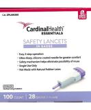 ReliaMed Safety Lancet 28G - 100 Count | ZPL30028S - Buy Online on GoSupps.com