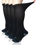 COIYUFUX Extra Wide Socks For Bariatric Diabetic For Men Women, Cast Lymphedema Socks for Swollen Foot Ankle 2 Pairs Black - Buy Online on GoSupps.com