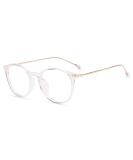 Firmoo anti -flasy computer glasses blue light filter glasses without container for women men retro panto glasses transparent blue light blocking glare -free 0.0x transparent - Buy Online on GoSupps.com