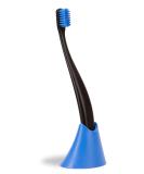 Celebrities Brush & Holder | Sustainable Bioplastic Toothbrush & Holder | 6750 Soft Bristles | Made in Germany | Italian Design (Black Ocean) - Buy Online on GoSupps.com