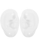 POPETPOP Silicone Ear Model Earmold for Earrings Acupuncture Jewelry - White - Buy Online on GoSupps.com