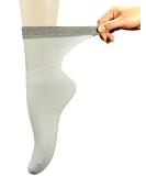 Yomandamor Women's Bamboo Diabetic Crew Socks 9-11 White - 6 Pairs | Seamless Toe - Buy Online on GoSupps.com