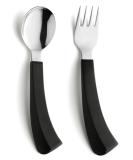 Fabacare Ergonomic Left-Handed Senior Cutlery & Spoon Set - Arthritis-Friendly Curved Design for Limited Hand Mobility - Buy Online on GoSupps.com