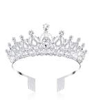 AOPRIE 1980s Tiaras and Crowns for Women Silver Princess Tiara for Little Girls Crystal Crowns and Tiaras Hair Accessories for Wedding Prom Bridal Birthday Party Halloween Costume Christmas Gifts - Buy Online on GoSupps.com