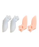 Buy Silicone Toe Separators - Bunion Corrector for Overlapping Toes | Pain Relief for Hallux Valgus | Set of 4 (White + Beige) - International Shipping Available - Buy Online on GoSupps.com